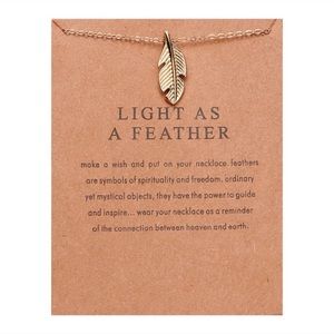 Light as a Feather Gold Necklace